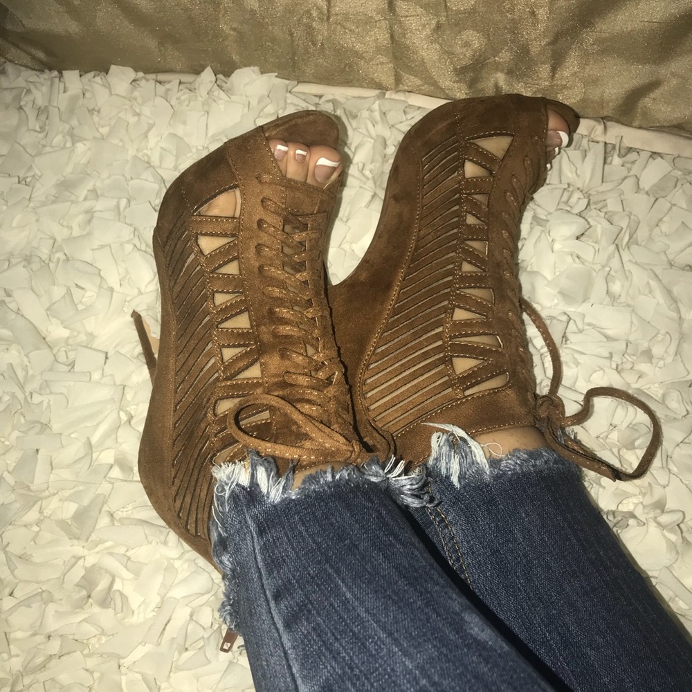 Brown booties